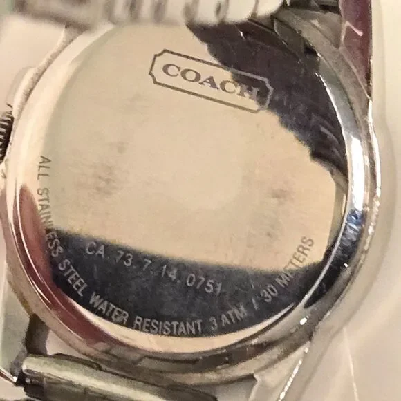 Coach Women’s Stainless Steel Bracelet Watch Silver 32mm Quartz CA.73.7.14.0751 - Picture 4 of 7